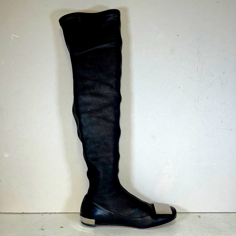 Dior Black Over-the-Knee Boots